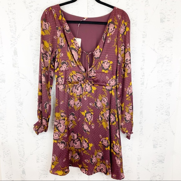 SALE FREE PEOPLE Morning Light Long-sleeve Dress - Picture 5 of 8